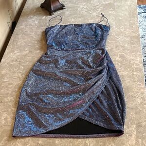 Windsor Sparkling Blue Mini Dress